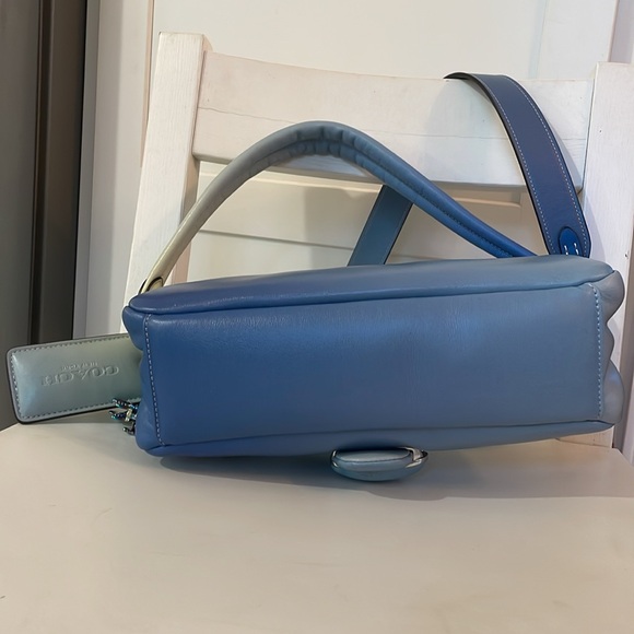 Coach Pillow Tabby 26 with Ombré Silver/Aqua Multi & Rexy Bag Charm Set - Picture 11 of 17